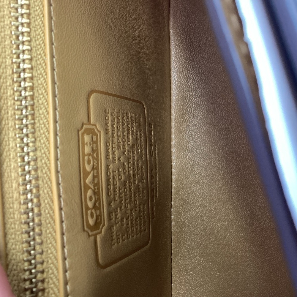 COACH DINKY 18 QUILTING FLORAL‎ BAG NAPPA LEATHER CHALK MULTI PURSE CROSSBODY - Picture 14 of 16